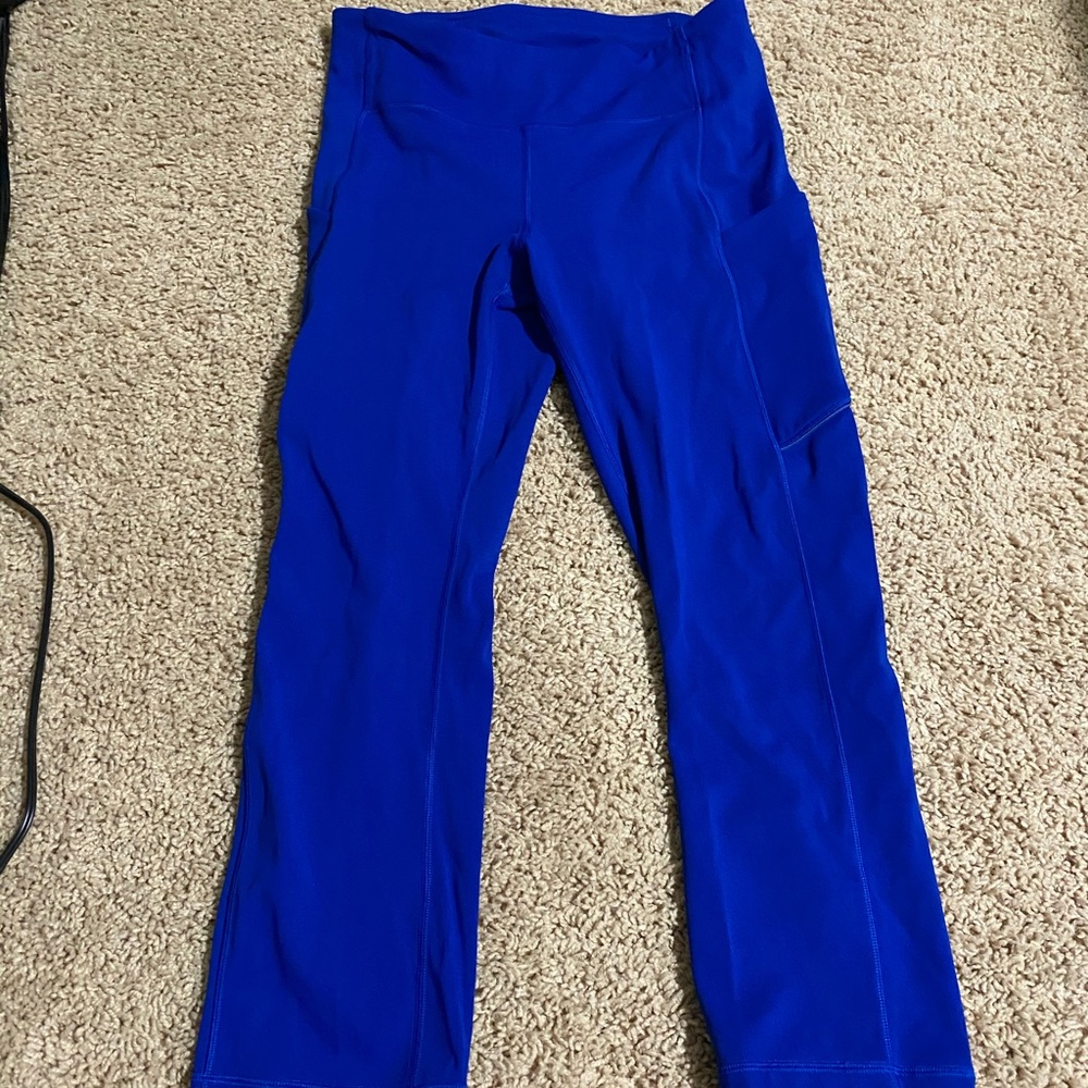 Lululemon jet stream speed up crops (21 inseam)